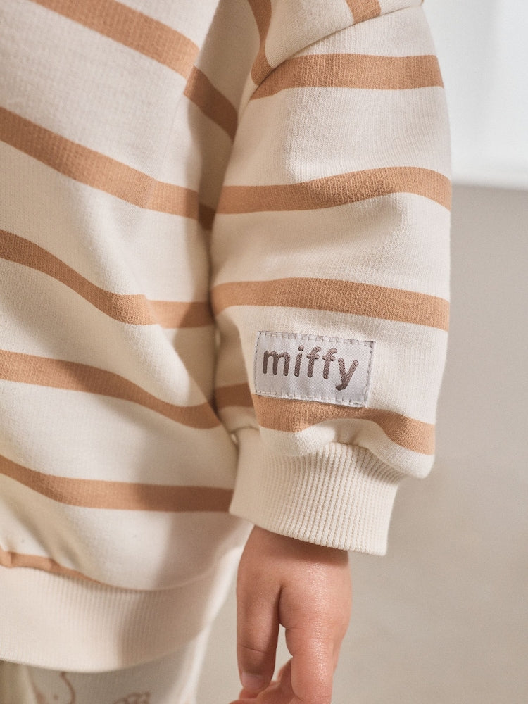 Cream Stripe Miffy Sweatshirt &amp; Leggings Set (3mths-7yrs)