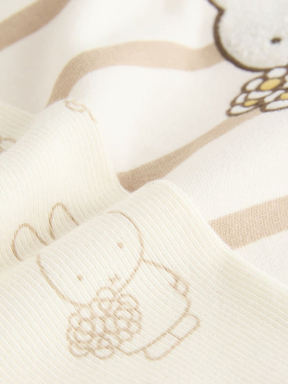 Cream Stripe Miffy Sweatshirt &amp; Leggings Set (3mths-7yrs)