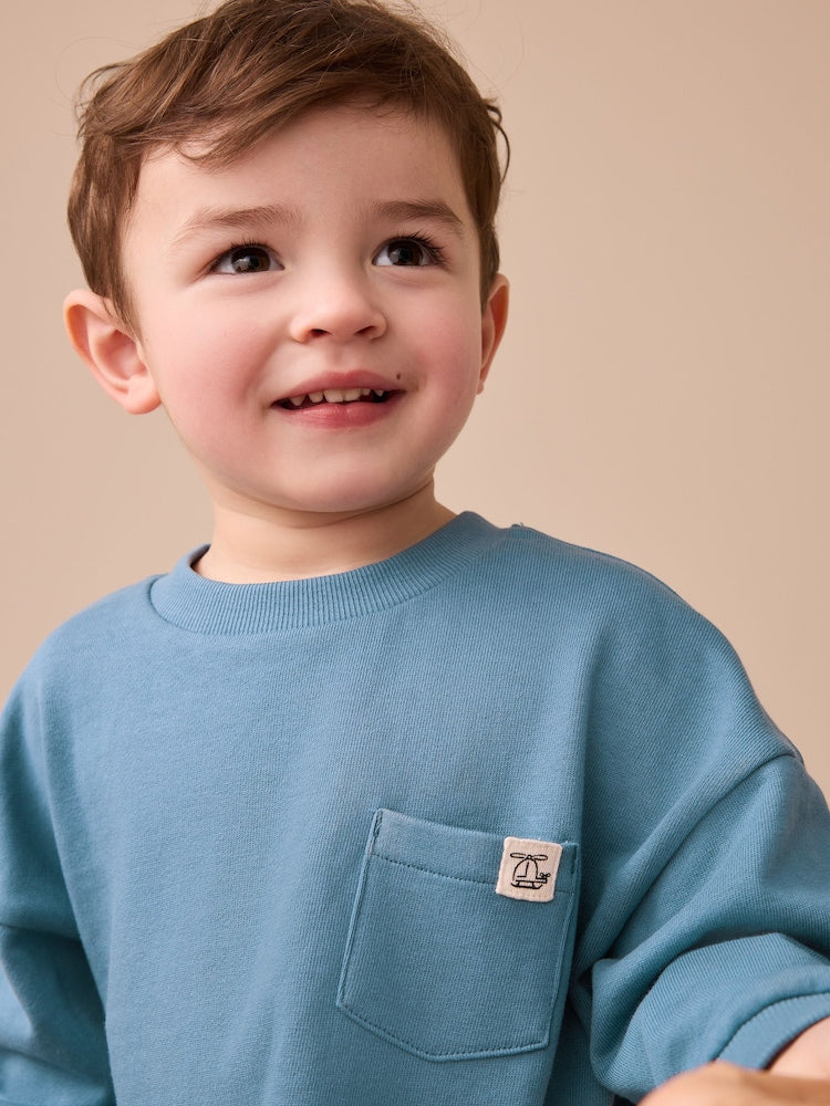 Blue Long Sleeve Top and Leggings Set (3mths-7yrs)
