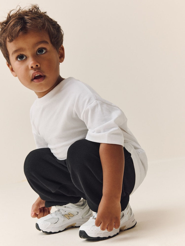 Black Regular Fit Soft Touch Jersey Joggers (3mths-7yrs)