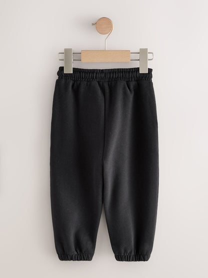 Black Regular Fit Soft Touch Jersey Joggers (3mths-7yrs) - Size 3-6 Months (62-68cm)