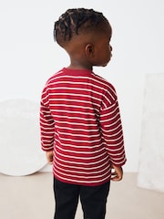Red/Ecru Paddington Long Sleeve T-Shirt (12mths-7yrs) - Size 12-18 Months (80-86cm)