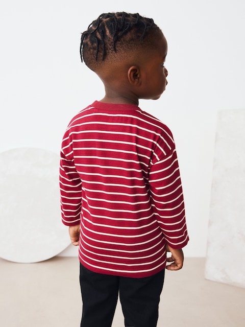 Red/Ecru Paddington Long Sleeve T-Shirt (12mths-7yrs) - Size 12-18 Months (80-86cm)