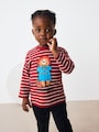 Red/Ecru Paddington Long Sleeve T-Shirt (12mths-7yrs) - Size 12-18 Months (80-86cm)
