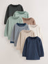 Multi Minerals Long Sleeve T-Shirts 8 Pack (3mths-7yrs) - Multi Minerals Long Sleeve / 12-18 Months (80-86cm)