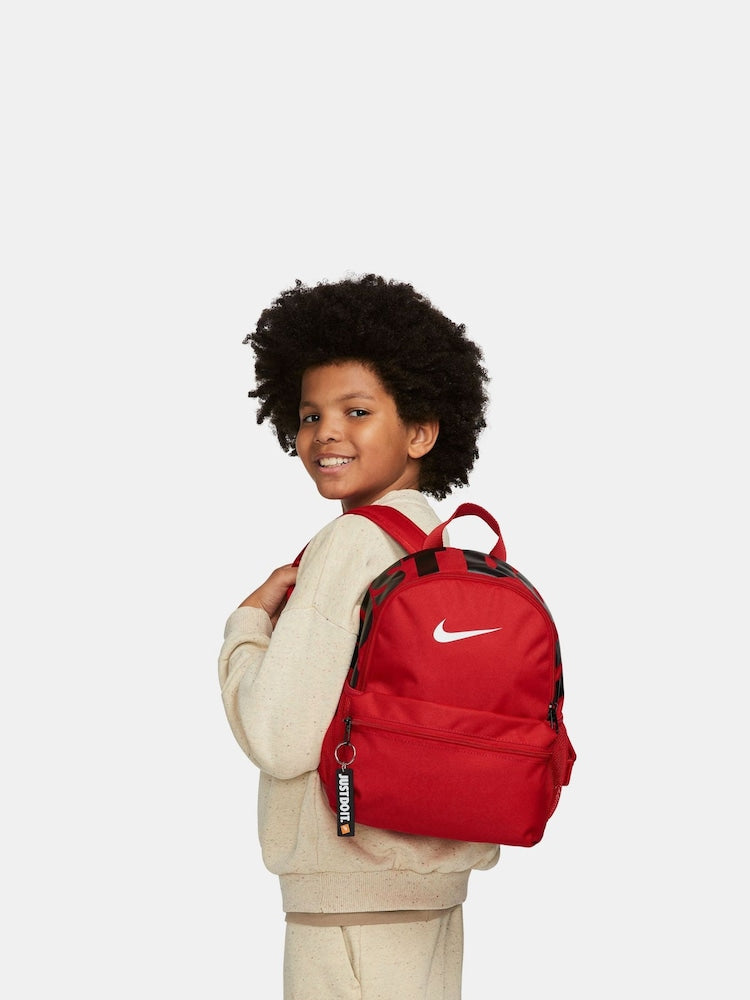 Nike University Red Kids Mini Brasilia JDI Backpack - Size One