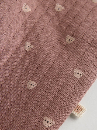 Brown Quilted Sleepsuits 2 Pack