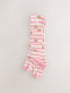 Pink/Cream Cotton Rich Bunny Character Tights - Size 6-12 Months (68-80cm)