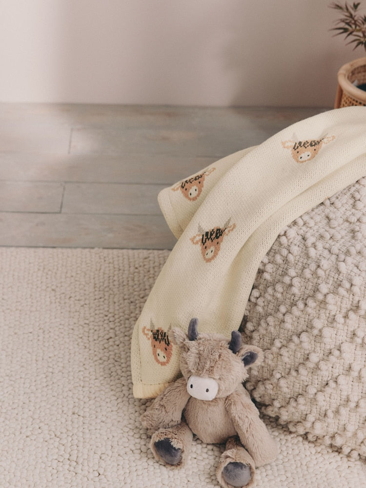 Hamish Knitted Baby Blanket