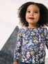 Navy Floral Unicorn Print Long Sleeve Ribbed T-Shirt (3mths-7yrs) - Size 3-6 Months (62-68cm) - Default 1