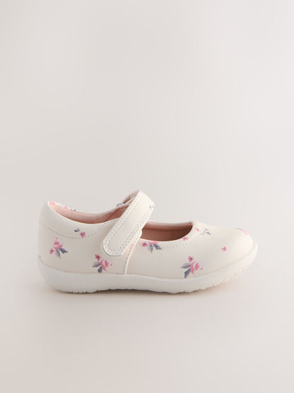Neutral Standard Fit (F) First Walker Mary Jane Shoes - Neutral / EU 18.5 (UK 2.5)