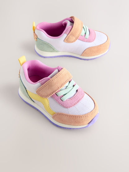 Multi Colourblock Standard Fit (F) First Walker Trainers - block Standard Fit (F) First Walker / EU 20.5 (UK 4)