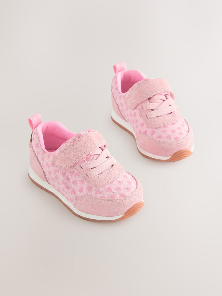 Pink/Red Standard Fit (F) First Walker Trainers - Pink/Red Standard Fit (F) First Walker / EU 20.5 (UK 4)