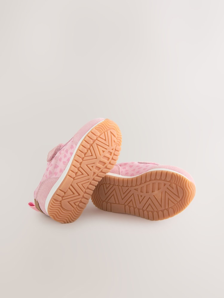 Pink/Red Standard Fit (F) First Walker Trainers