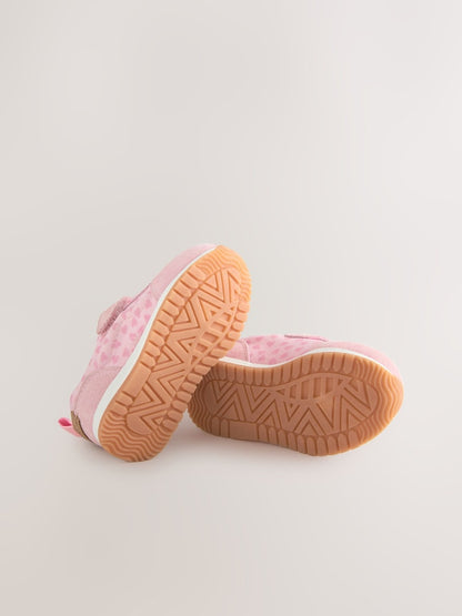Pink/Red Standard Fit (F) First Walker Trainers