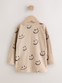 Stone Smile 100% Cotton Long Sleeve All-Over Print T-Shirt (3mths-7yrs) - Size 3-6 Months (62-68cm)