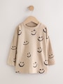 Stone Smile 100% Cotton Long Sleeve All-Over Print T-Shirt (3mths-7yrs) - Size 3-6 Months (62-68cm)