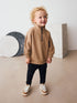Tan Brown Half Zip Top and Joggers Set (3mths-7yrs) - Tan Brown / 12-18 Months (80-86cm)