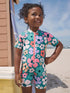 Stampy Floral Sunsafe Swimsuit (3mths-10yrs) - Size 3-6 Months (62-68cm) - Stampy Floral Sunsafe