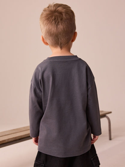 Charcoal Grey Long Sleeve Disney Cars T-Shirt (9mths-8yrs)
