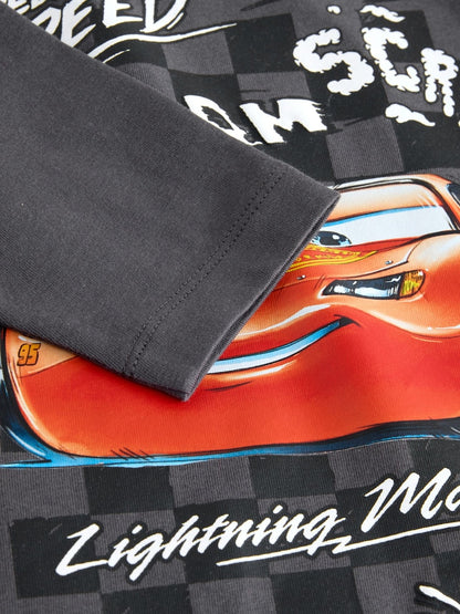 Charcoal Grey Long Sleeve Disney Cars T-Shirt (9mths-8yrs)