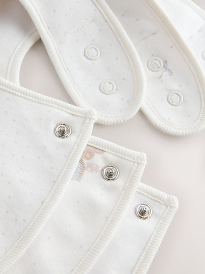 Ecru Fairy Mouse Baby Bibs 3 Pack