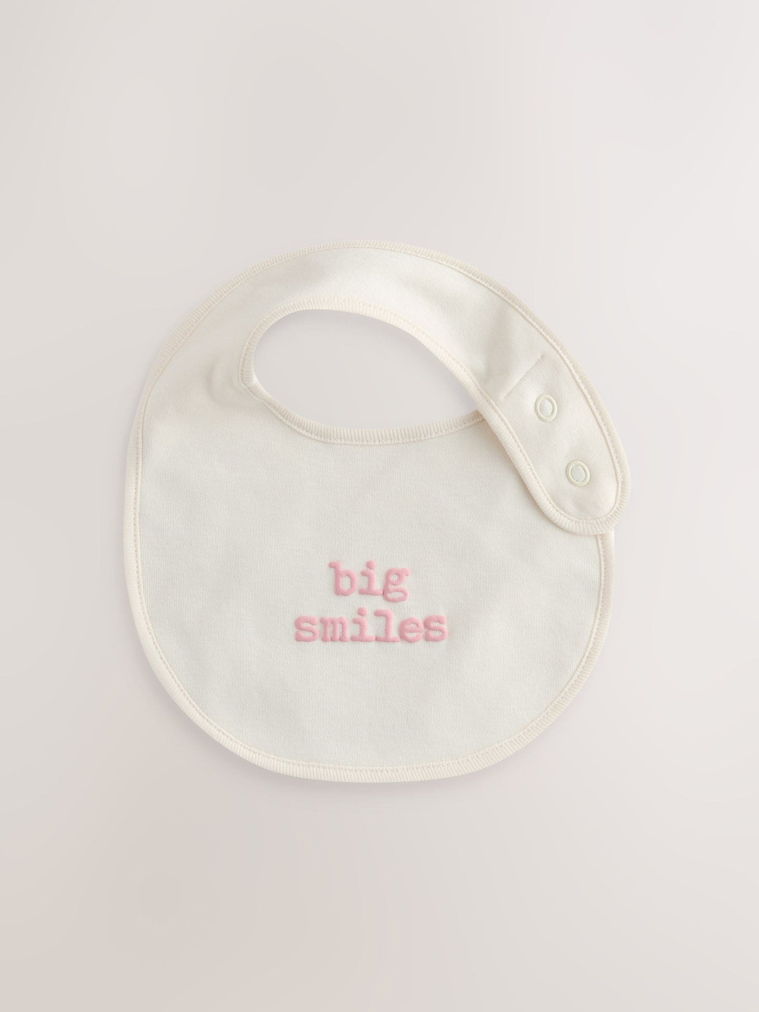 Pink Heart Baby Bibs 5 Pack - Size One