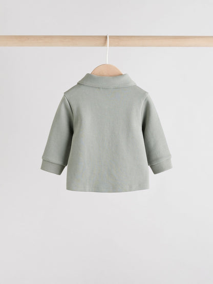 Grey Polo Top and Legging Baby Set (0mths-2yrs)