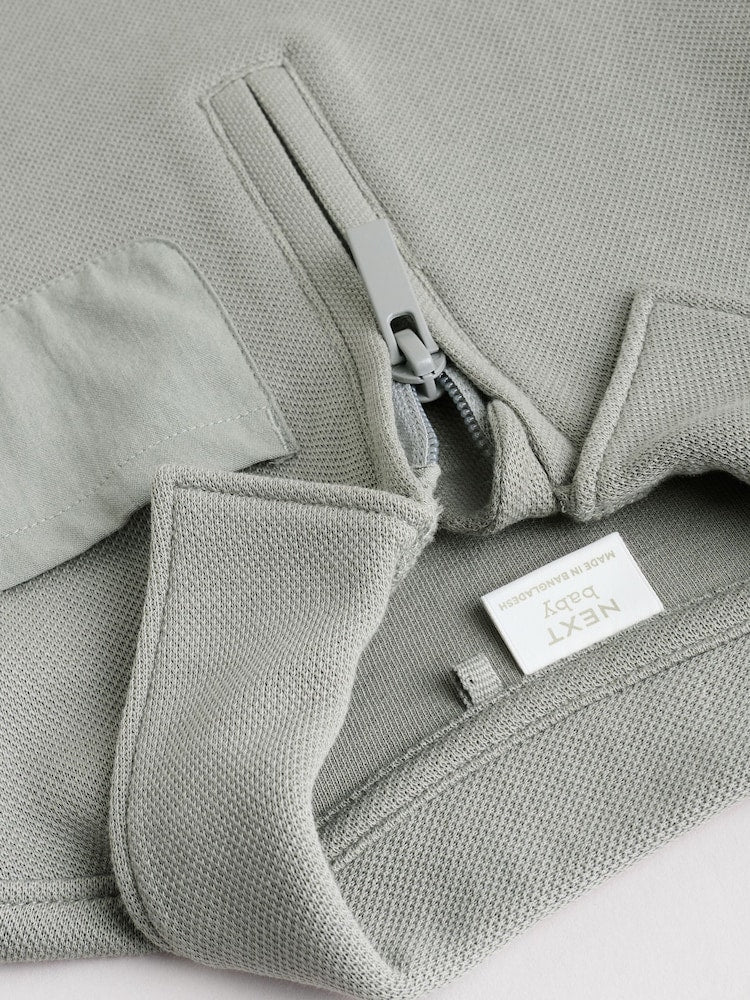 Grey Polo Top and Legging Baby Set (0mths-2yrs)