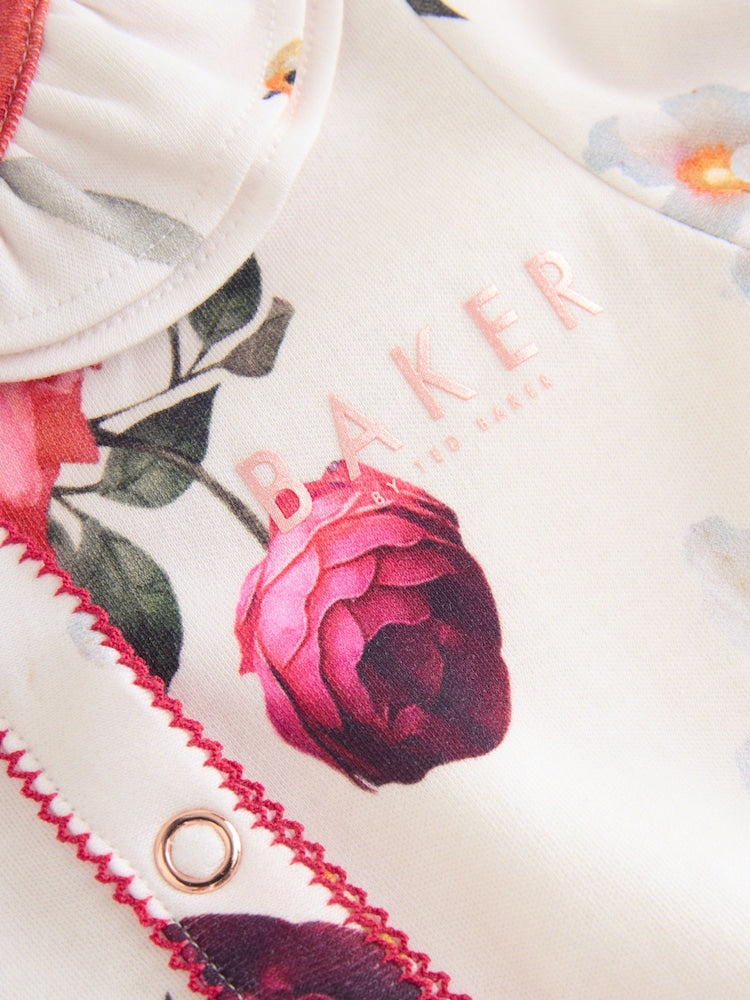 Baker by Ted Baker Red Cotton Printed Sleepsuits 3 Pack