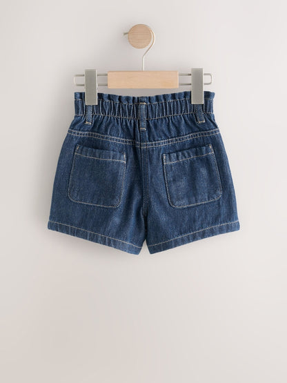 Blue Denim Bow Shorts and Tights Set (3mths-7yrs)