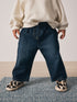 Denim Dark Wash Wide Leg Jeans (3mths-7yrs) - Denim Dark Wash / 12-18 Months (80-86cm)