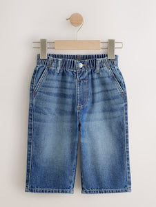 Light Blue Wide Fit Jeans (3mths-7yrs) - Mid Blue Denim Wide Fit / 12-18 Months (80-86cm)