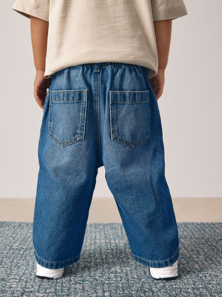 Mid Blue Denim Wide Fit