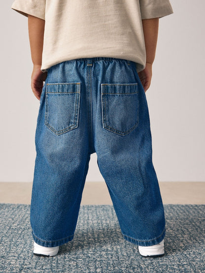 Mid Blue Denim Wide Fit