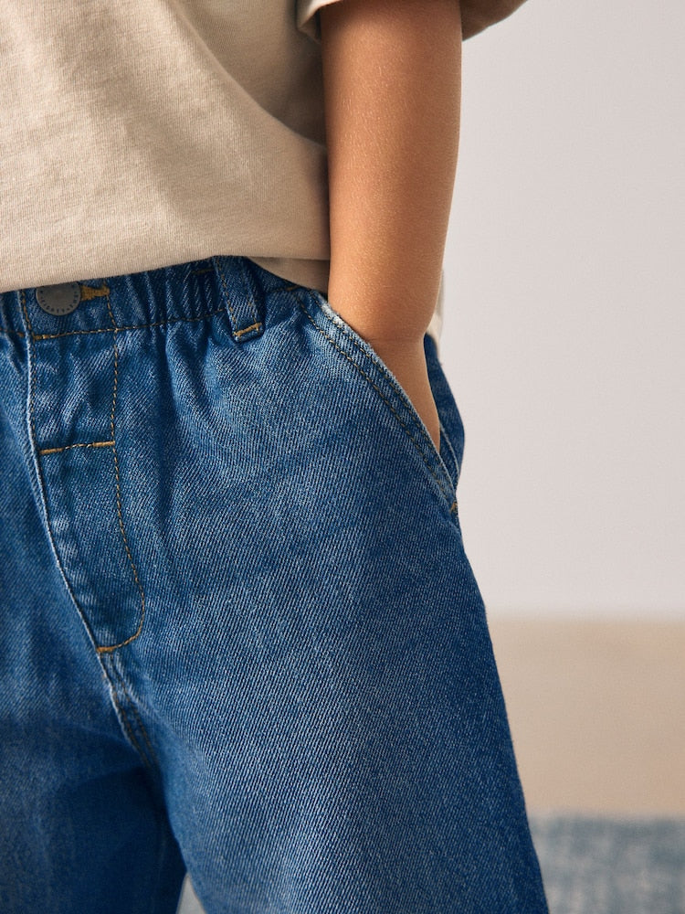 Mid Blue Denim Wide Fit