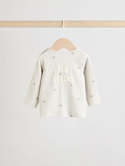 Grey Big Smiles Baby Top and Leggings Set (0mths-2yrs) (0mths-2yrs)