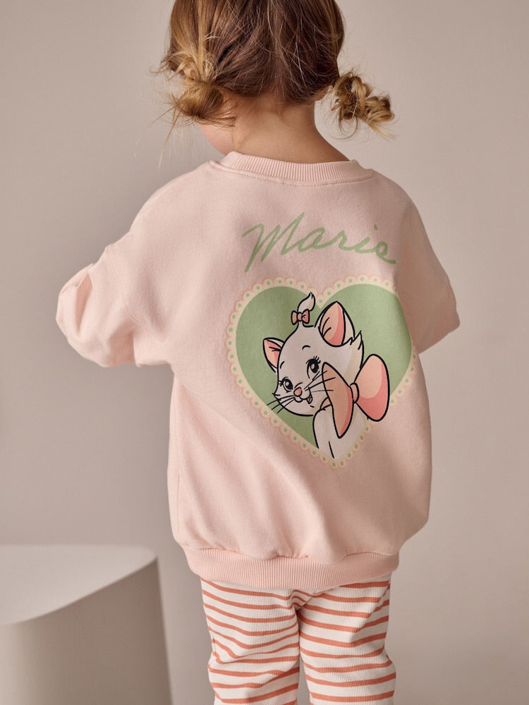 Pink Disney Aristocats Marie Long Sleeve Top and Leggings Set (3mths-7yrs)