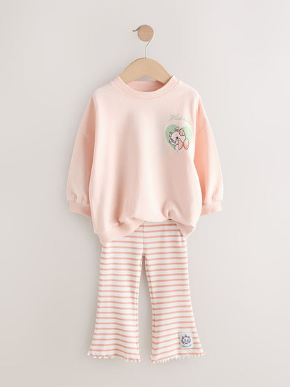 Pink Disney Aristocats Marie Long Sleeve Top and Leggings Set (3mths-7yrs)