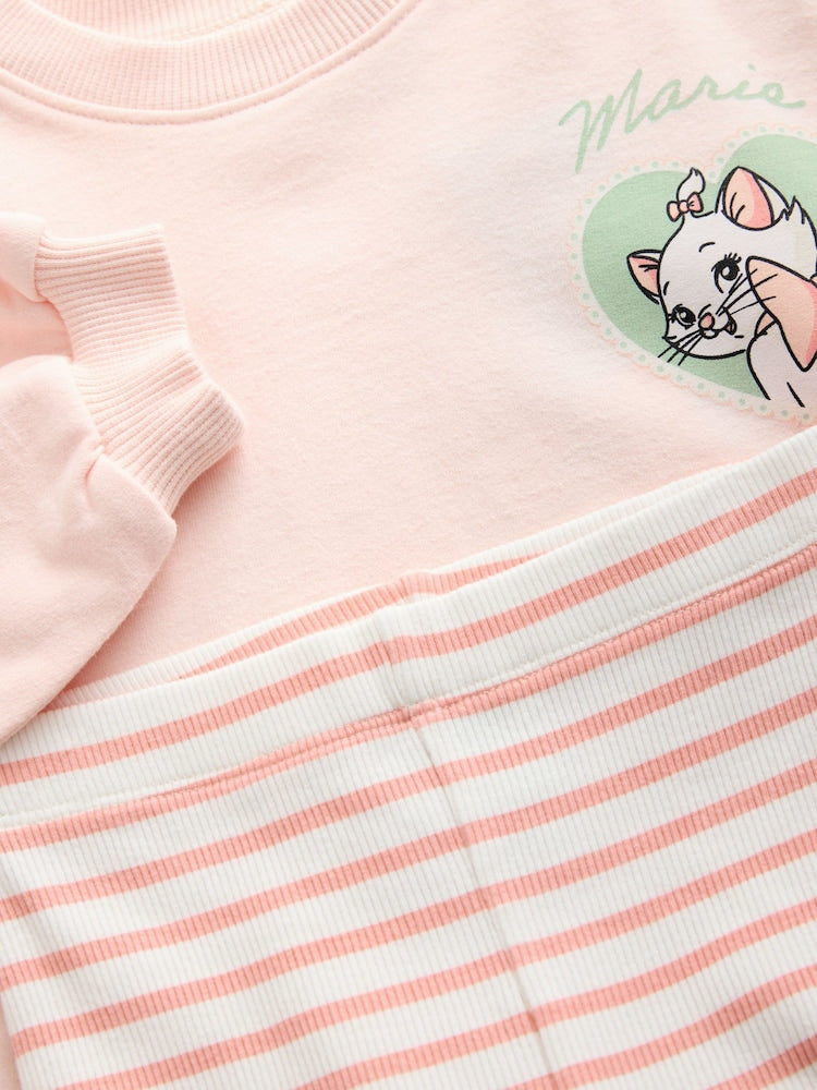 Pink Disney Aristocats Marie Long Sleeve Top and Leggings Set (3mths-7yrs)