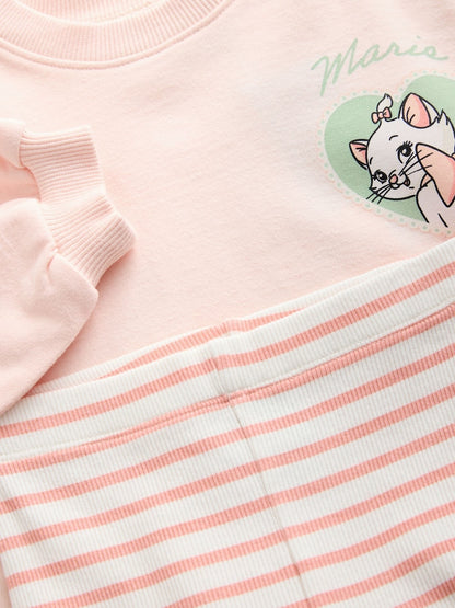 Pink Disney Aristocats Marie Long Sleeve Top and Leggings Set (3mths-7yrs)