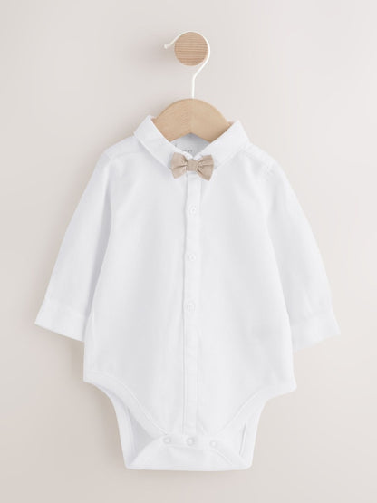 Navy Baby Shirt Trousers and Braces 4 Piece Set (0mths-2yrs)
