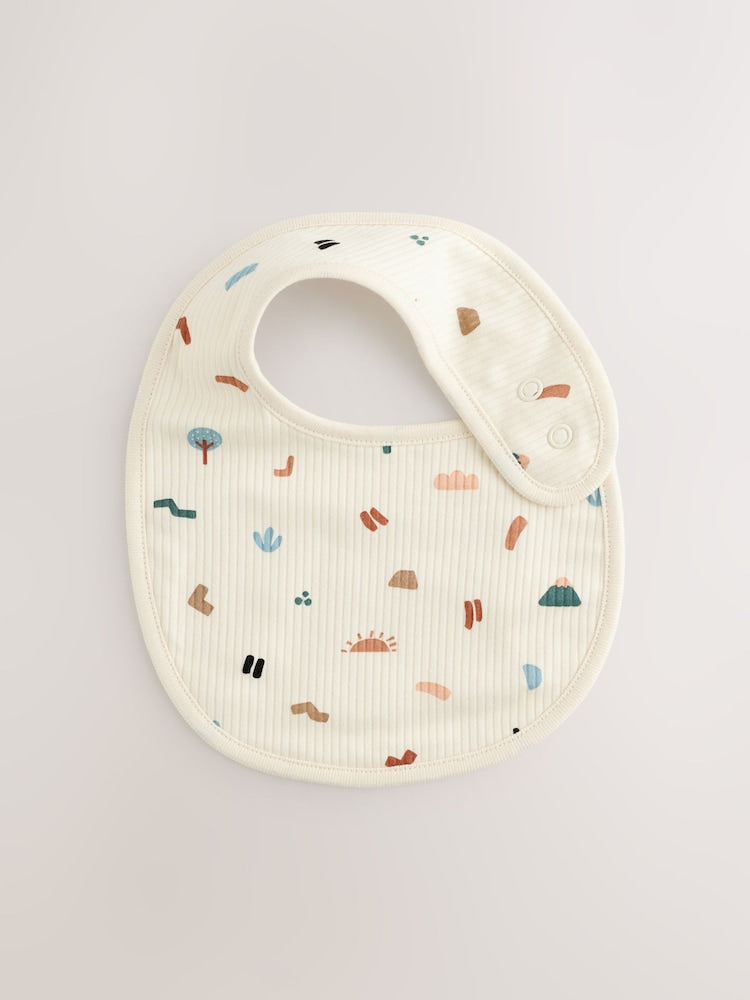 Multi Baby Bibs 5 Pack - Size One