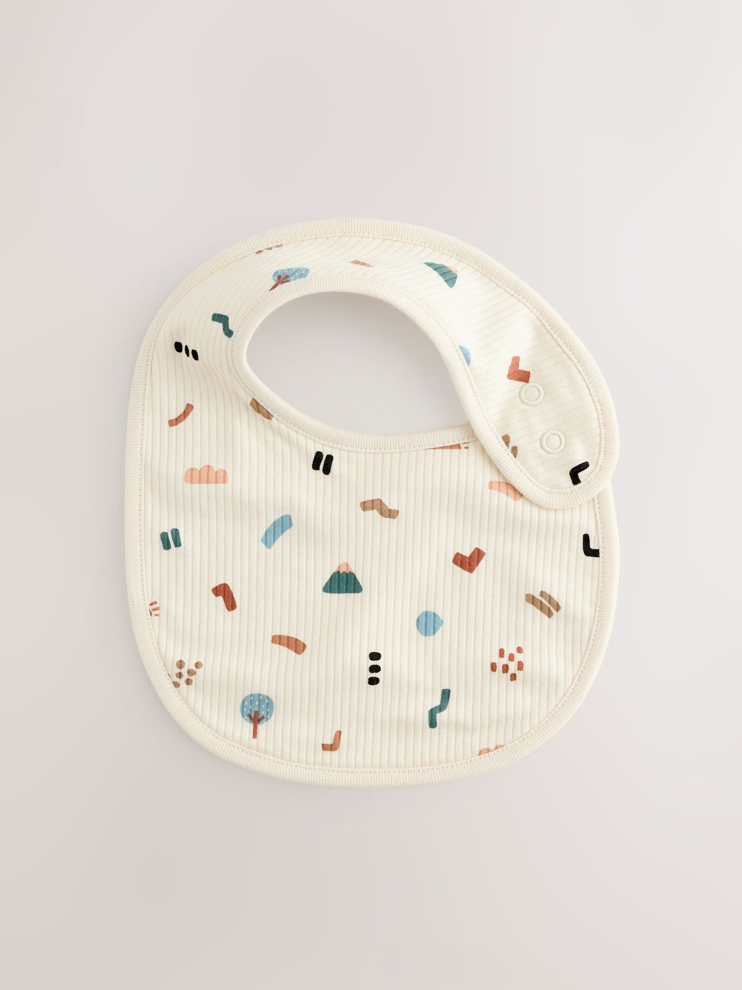 Multi Baby Bibs 5 Pack - Size One