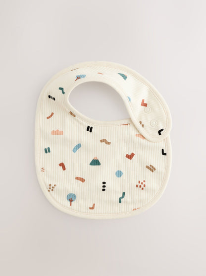 Multi Baby Bibs 5 Pack - Size One