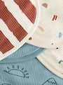 Multi Baby Bibs 5 Pack - Size One