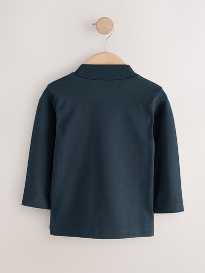 Navy Long Sleeve Turtle Neck T-Shirt (3mths-7yrs)