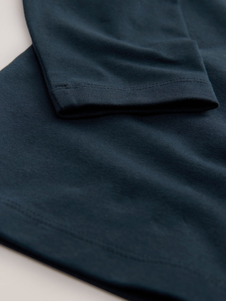Navy Long Sleeve Turtle Neck T-Shirt (3mths-7yrs)