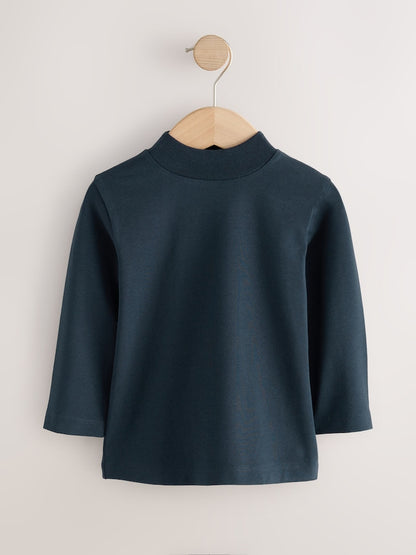 Navy Long Sleeve Turtle Neck T-Shirt (3mths-7yrs)