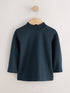 Navy Long Sleeve Turtle Neck T-Shirt (3mths-7yrs)